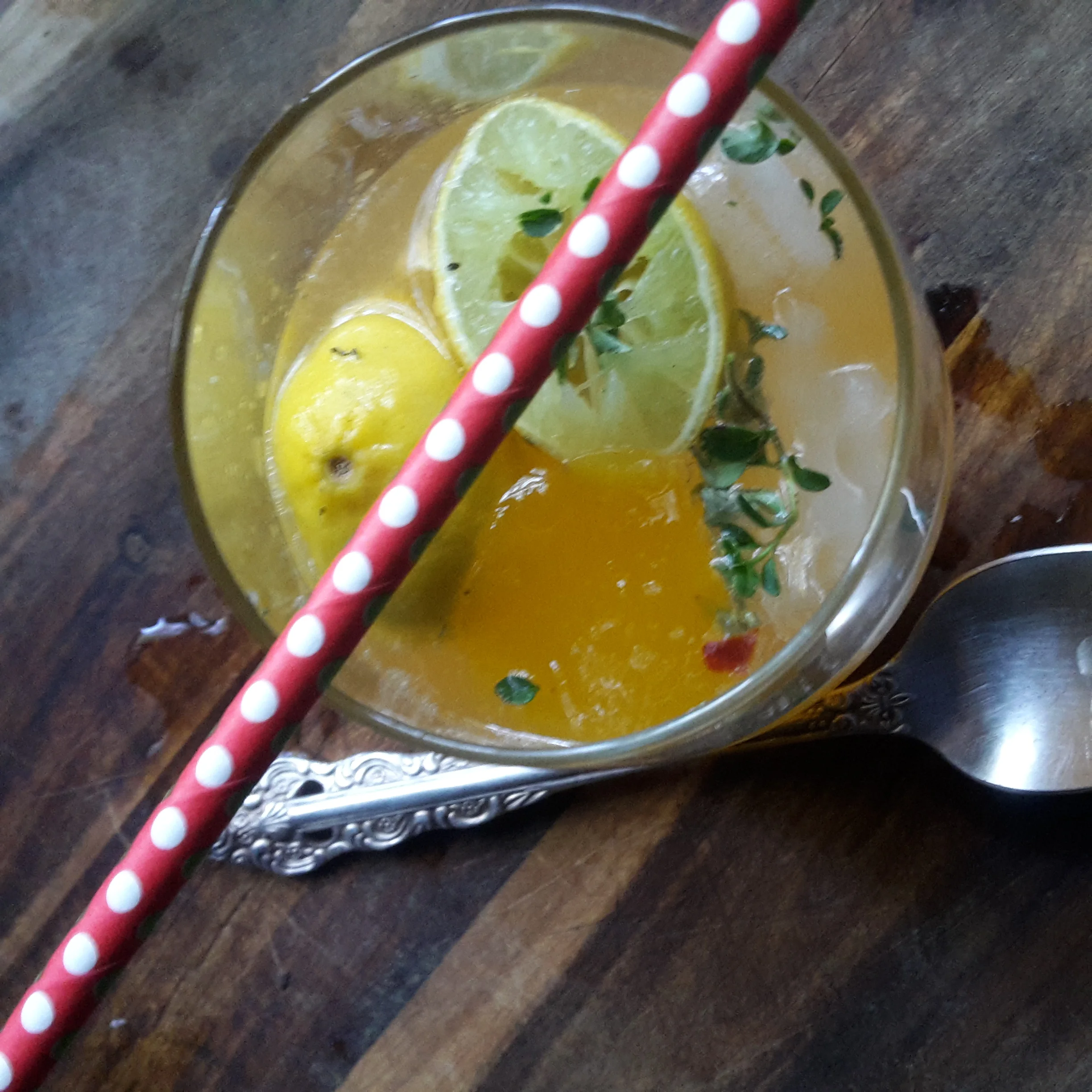 Forbidden Cooler: 3oz Vodka - muddled with 1 barspoon of FFM & juice of whole lime & chopped mint...add ice and top with Seltzer Water...