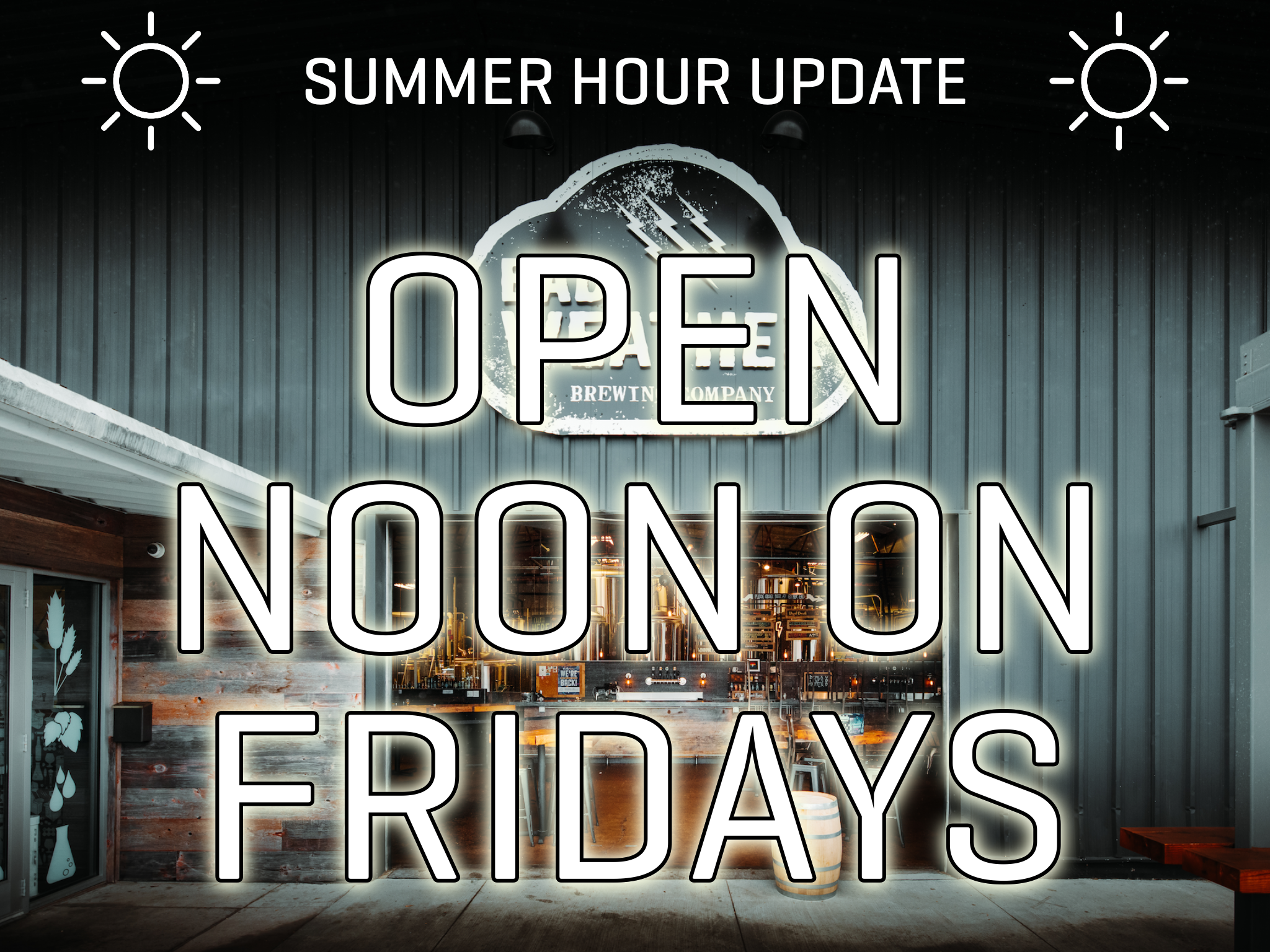 OPEN NOON ON FRIDAYS 