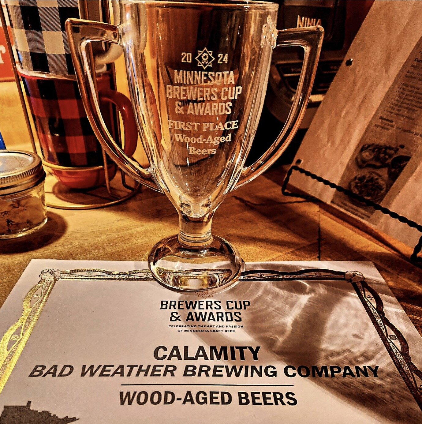 Barrel Aged Calamity placed first place in the Wood-aged beer category in last night's @mncraftbrewersguild Brewers Cup. Thrilled for incredibly passionate production team who always knock the beers out of the park. 

What's even better than getting 