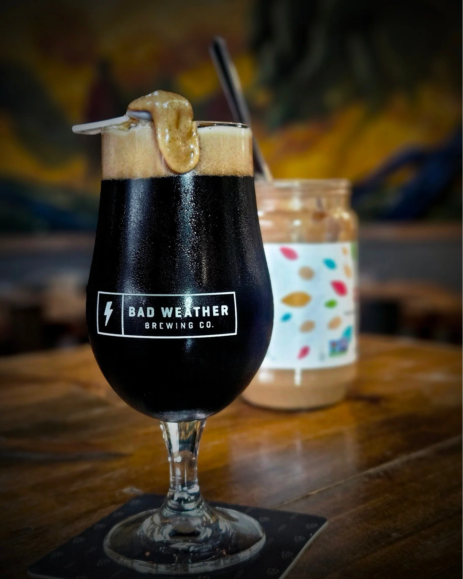Today (Monday)we'll have Happy Hour pricing all day as well as tapping Nitro Peanut Butter infused Ominous. 

Ominous is our Double Brown Ale that has been a cold weather staple since 2013 and is the perfect beer for infusions. Grab pour today and wa