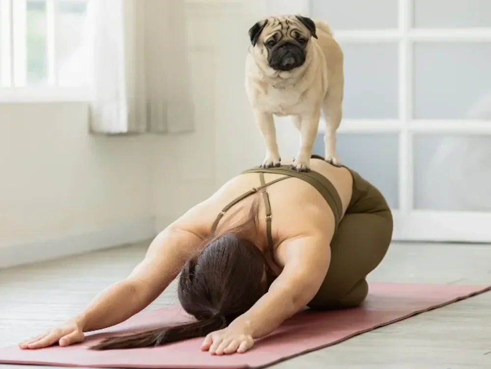 NAMASTE AND PLAY PUPPY/DOG YOGA