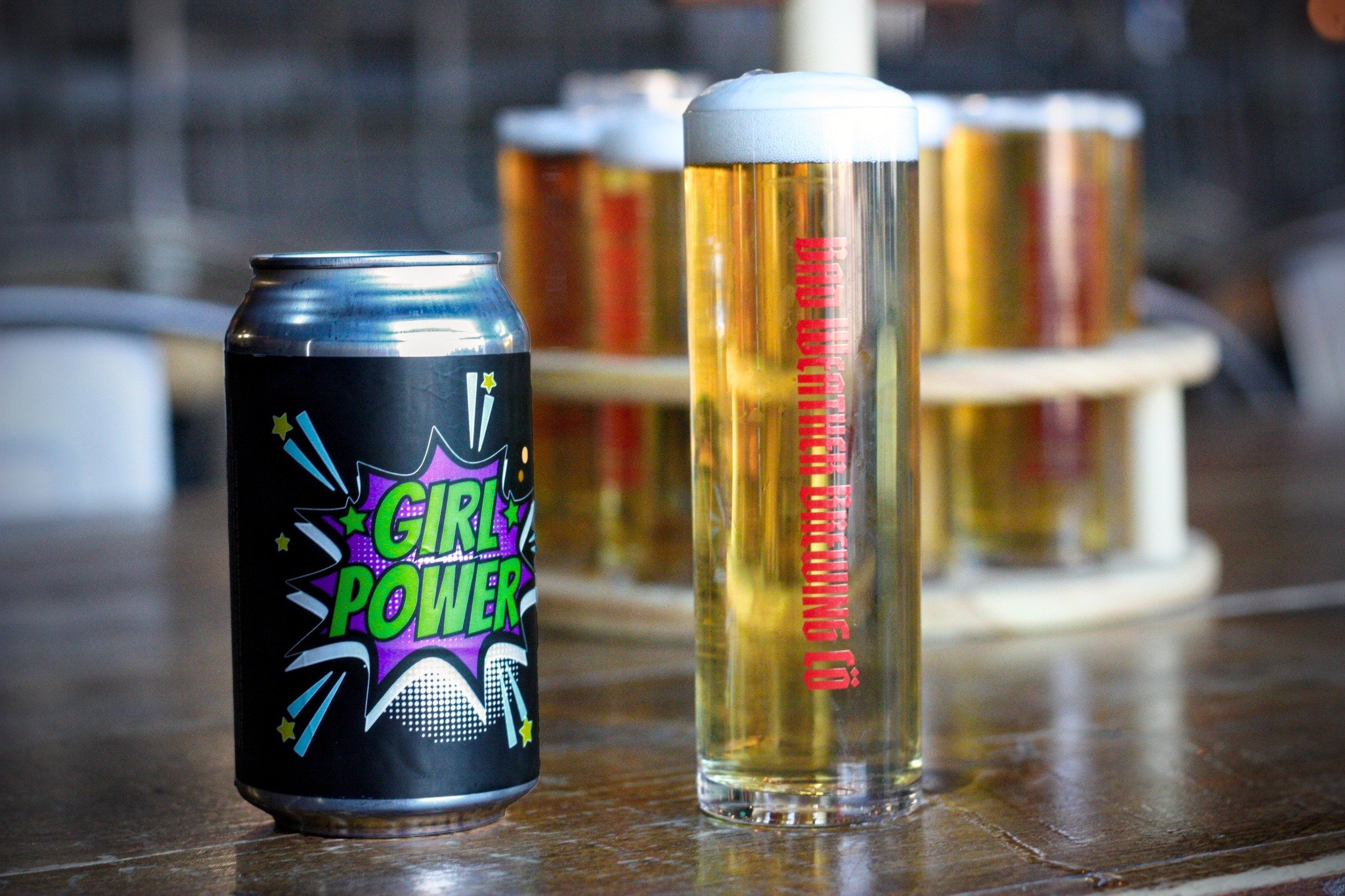 March 8th is International Women's Day and the women of Bad Weather brewed up a celebratory beer.  GIRL POWER is a Pear K&ouml;lsch, it will release on the 8th on tap, in 6-packs and we'll be holding a traditional K&ouml;lsch service for the occasion