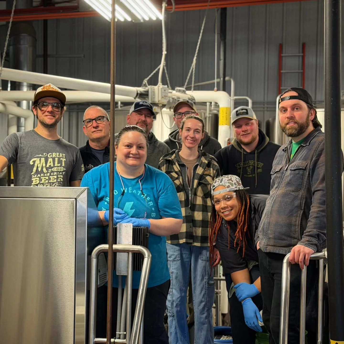 The charming folks from @schellsbeer joined us today to brew another in our Heritage Lager Series. This time, an American style Bock.