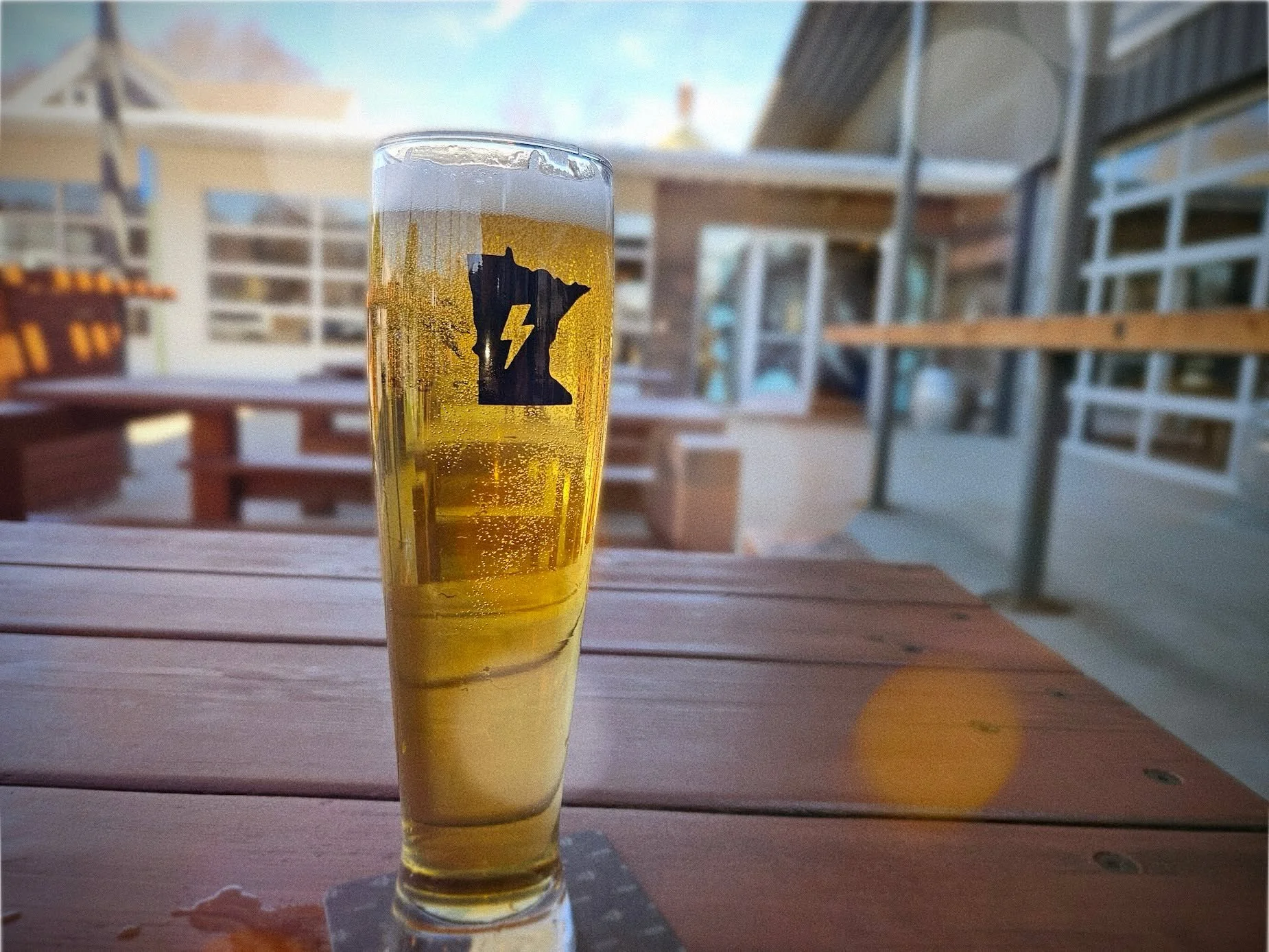 Picnic tables are back on the patio, it's beautiful out, @thebrickovenbus will be serving pizza and we're hosting @triviamafia. Get your butts over here.