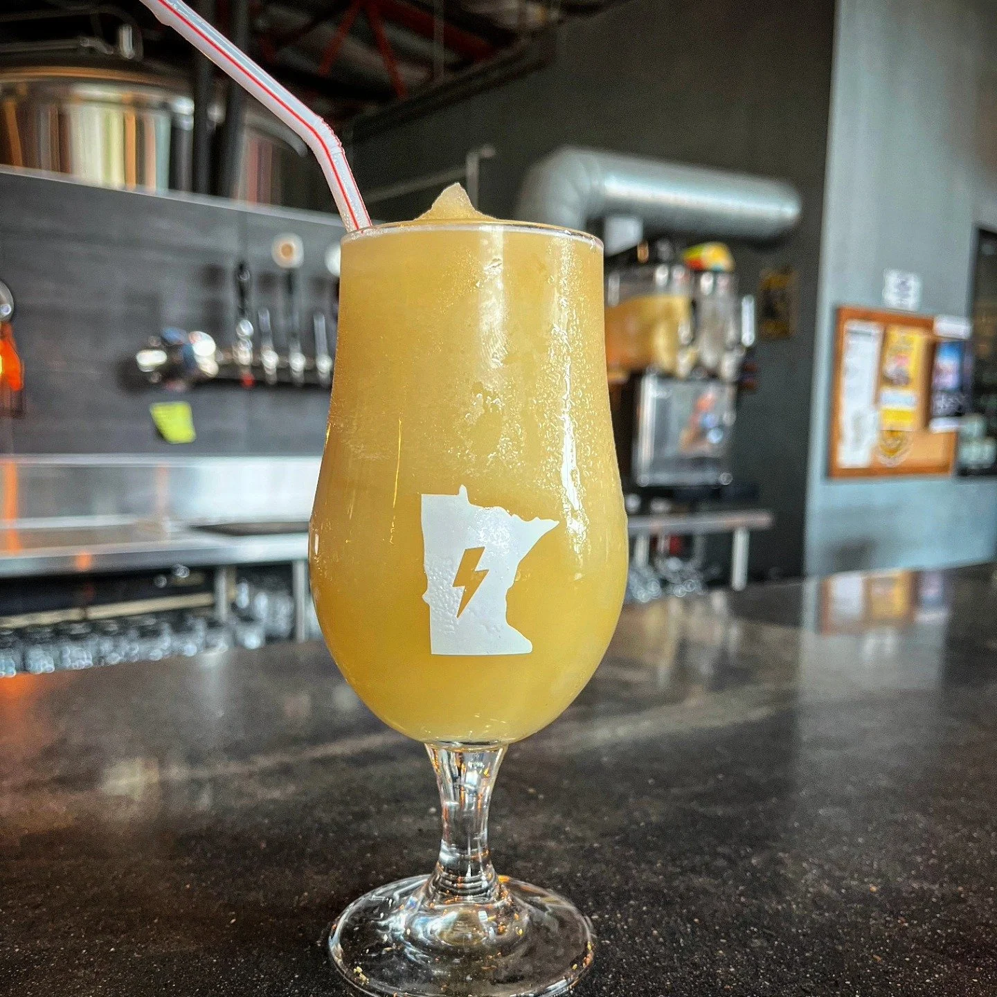 Today's Seltzer based slushy is a Pi&ntilde;a Colada. 🌴🧉