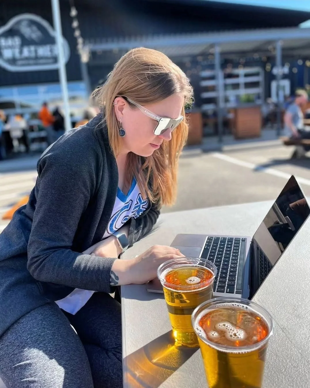 Open at noon today, and we are the prefect place to 'work from home'.