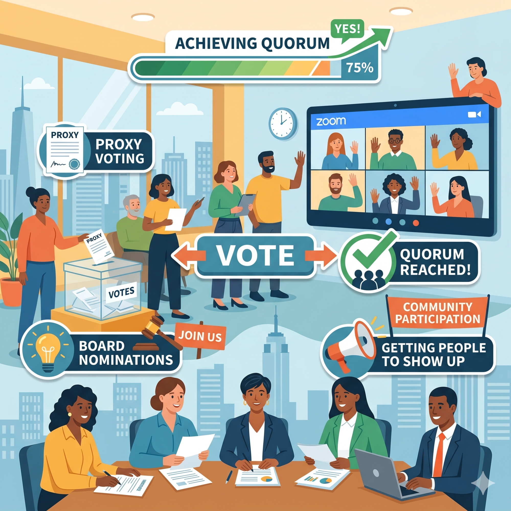 It's Annual Meeting Season: What Every Condo or Co-op Should Know About Voting, Quorum, and Getting People to Show Up