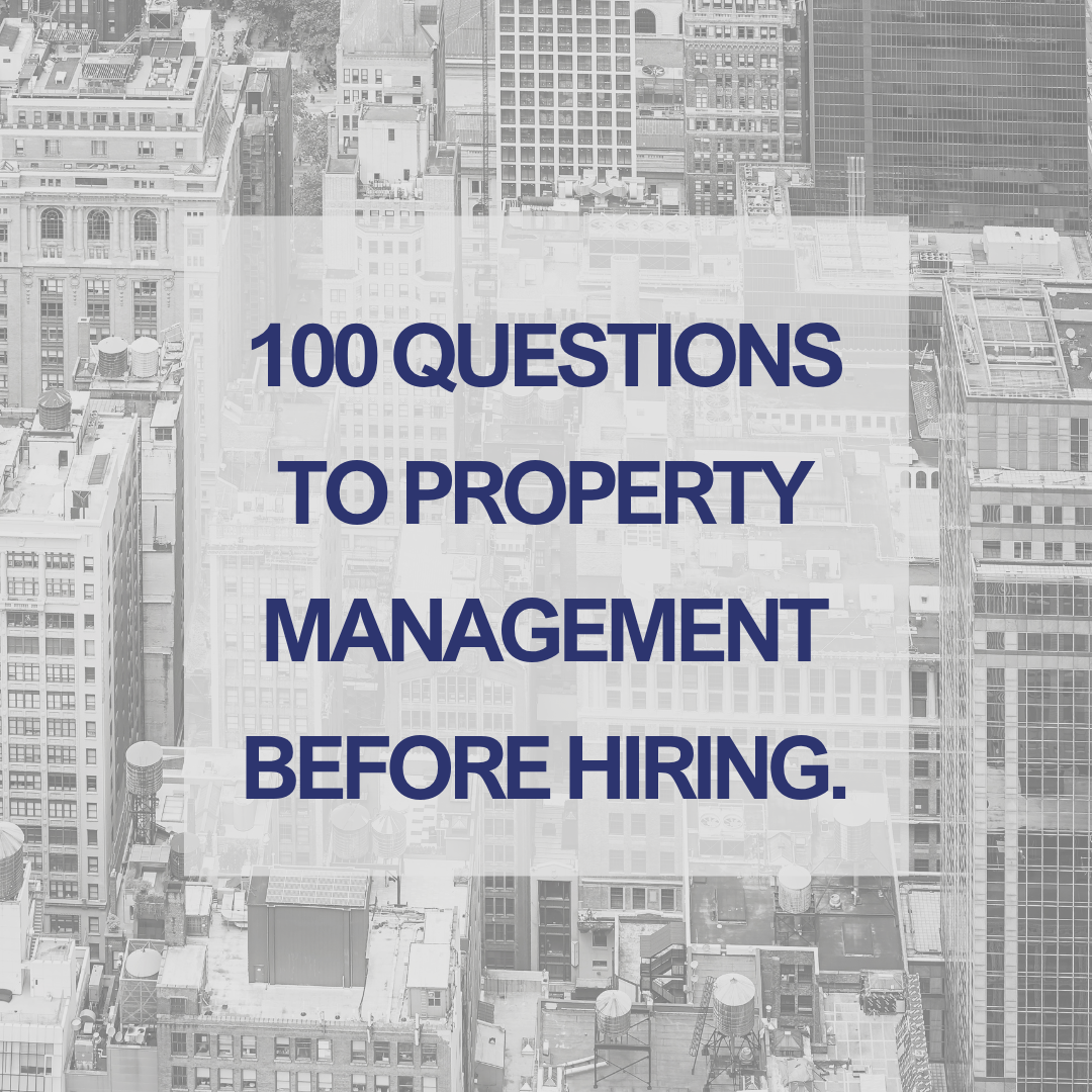 Do you know the 100 questions to ask? Free guide for NYC coop and condo boards hiring a property manager