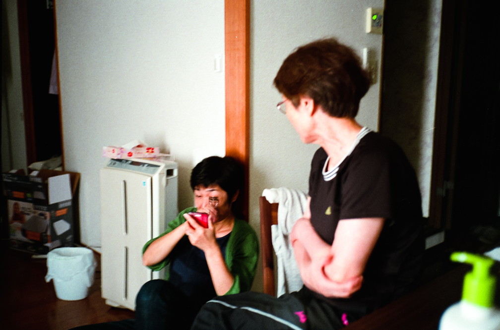 August 2016, Mum and Grandma in my flat