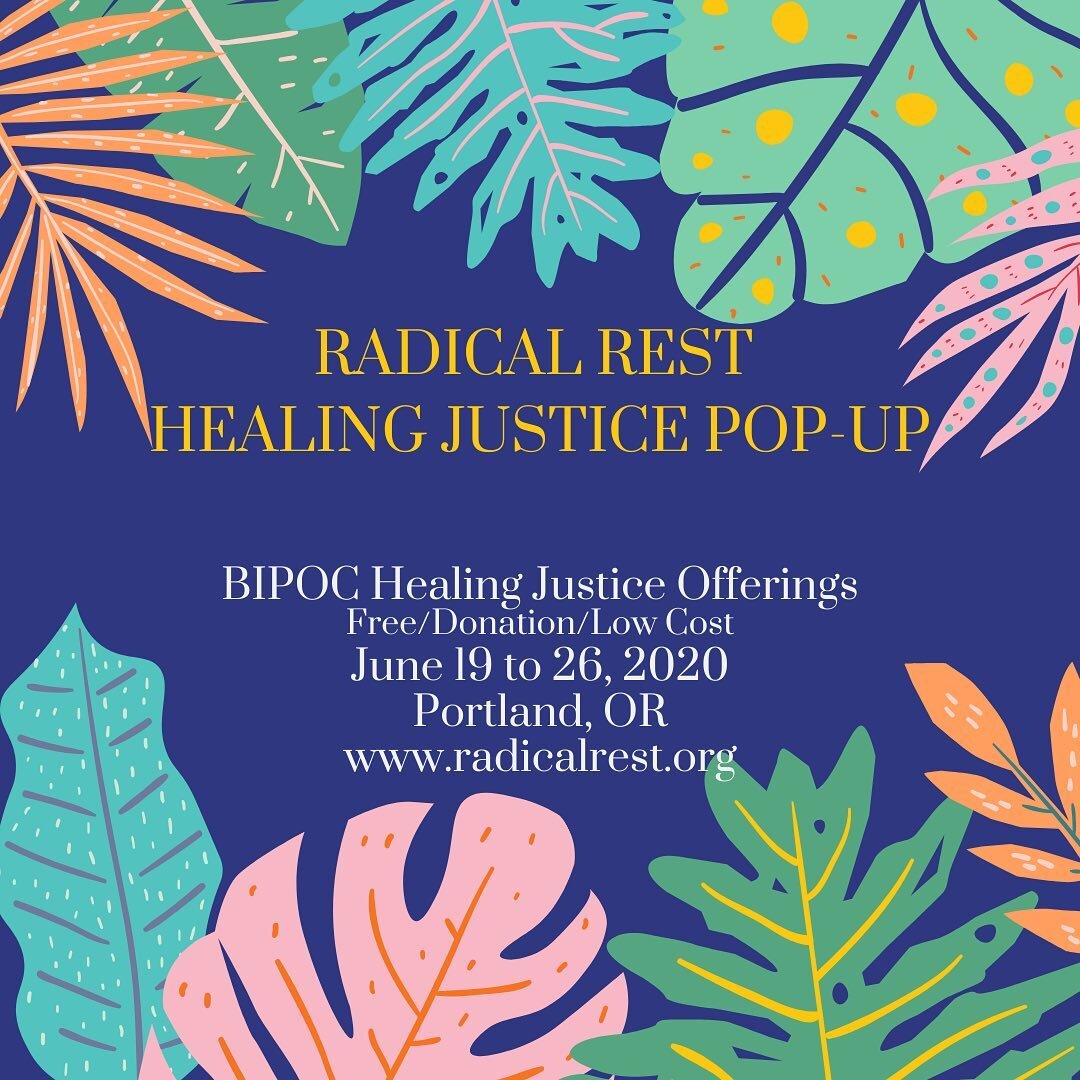 RADICAL ⋒ REST⠀⠀
Gratitude to Aisha Edwards of @full_flight_wellness for organizing this beautiful healing pop-up for BIPOC, on the eve of Juneteenth. I&rsquo;m honored to be one of the list of practitioners offering healing to our communities.⠀⠀
⠀⠀
