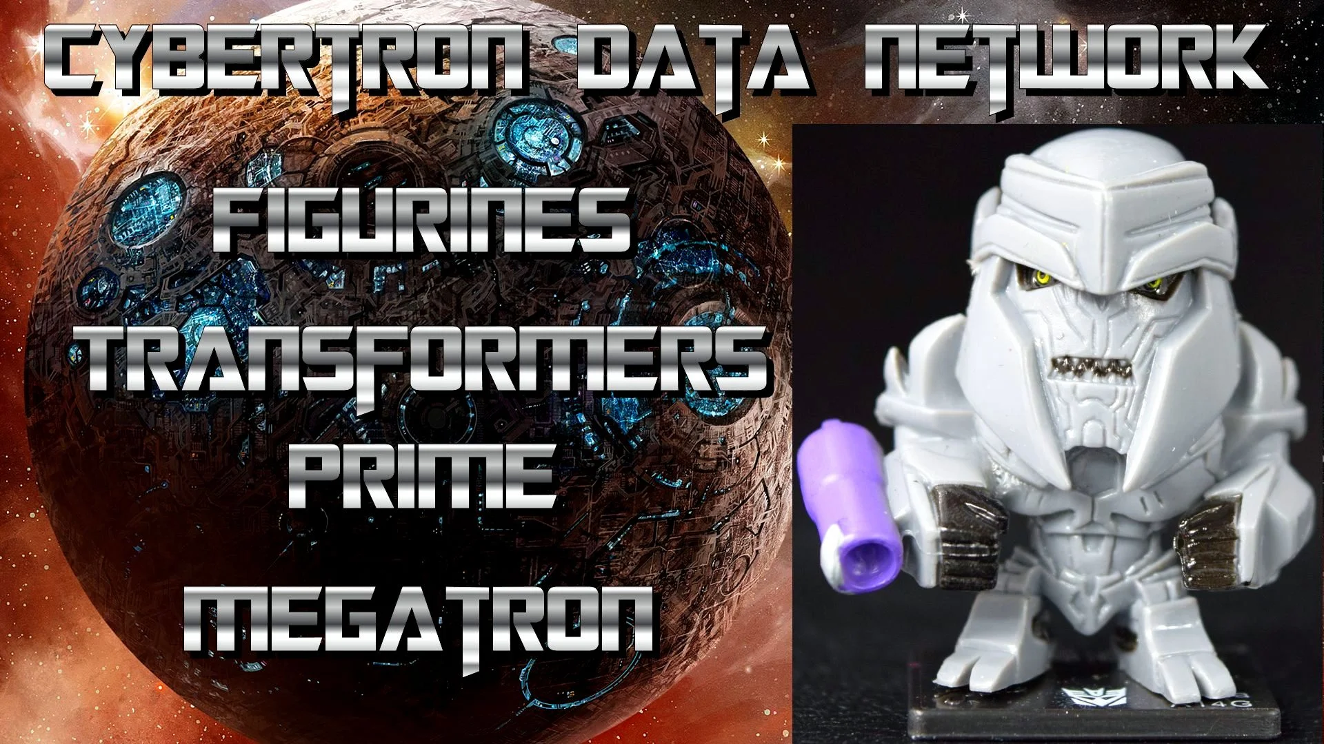 Transformers Megatron Figurine and 3D Puzzle Card