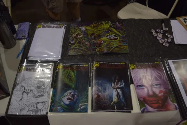 The Nightshade Comics table at Phoenix Comic Con 2016.