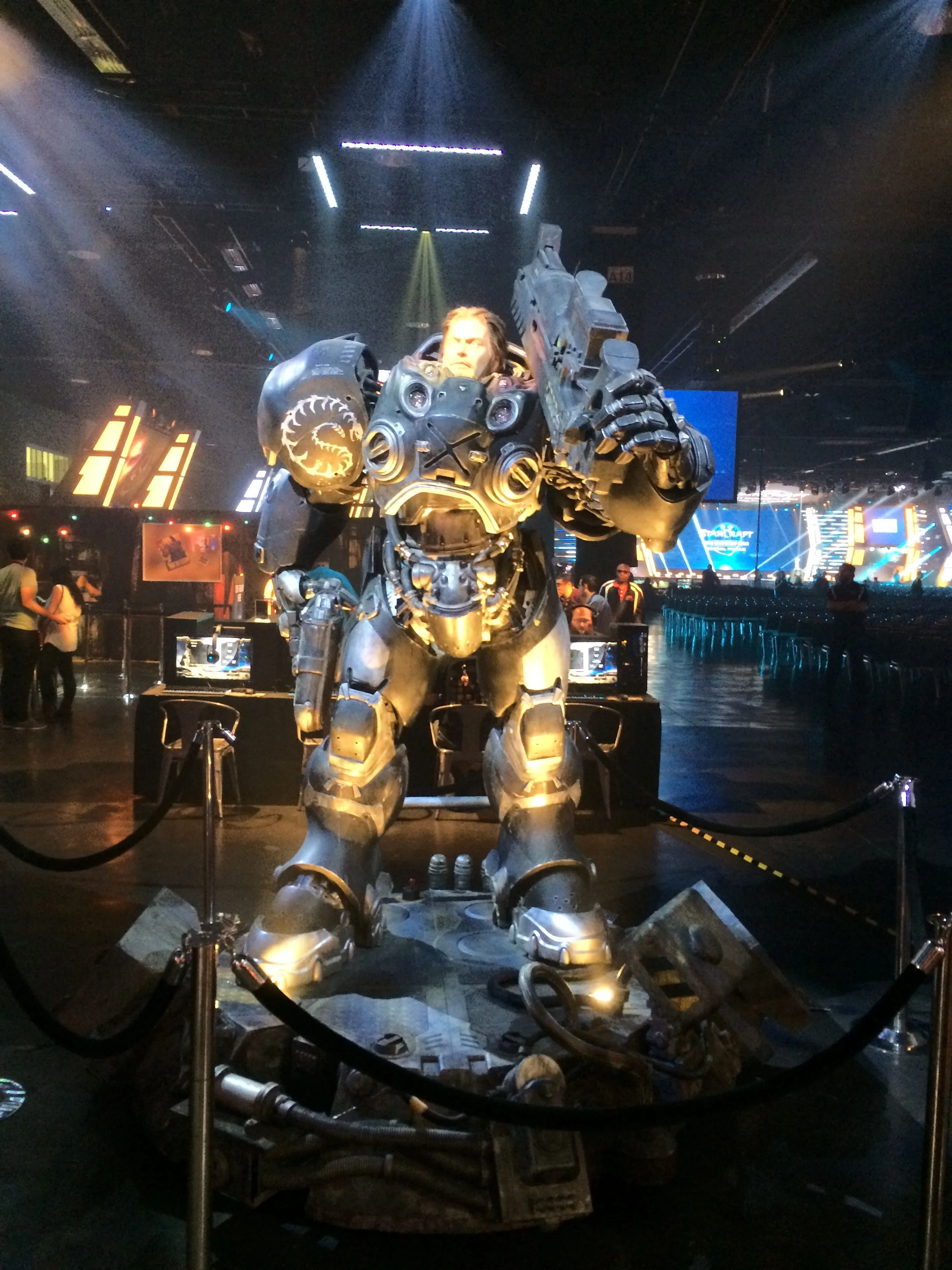 StarCraft statue at BlizzCon 2017.