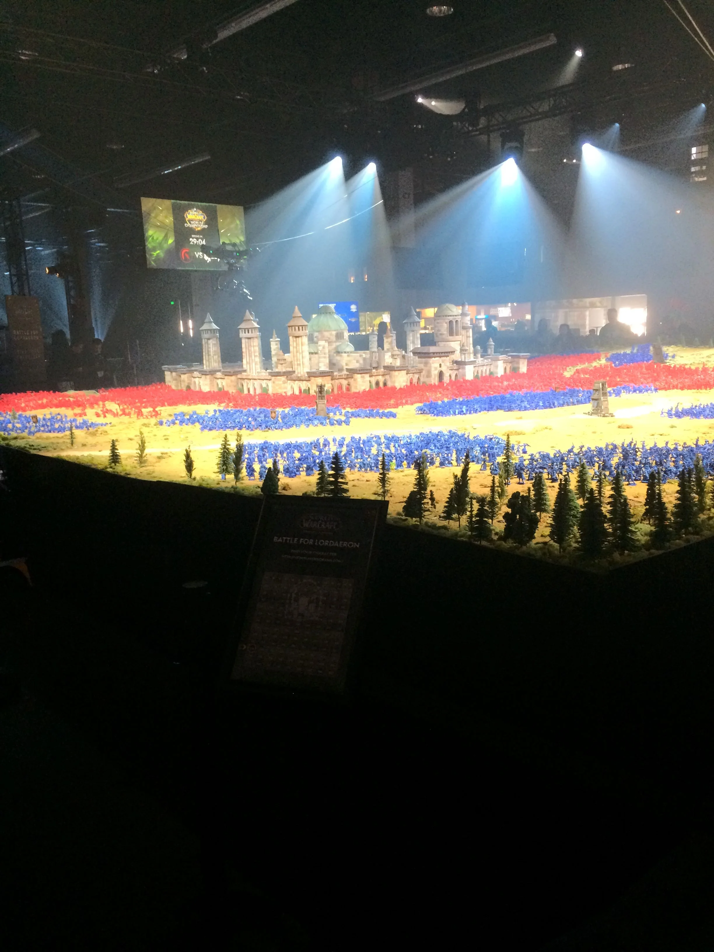 World of Warcraft: Battle for Azeroth - Battle for Lordaeron diorama at BlizzCon 2017.