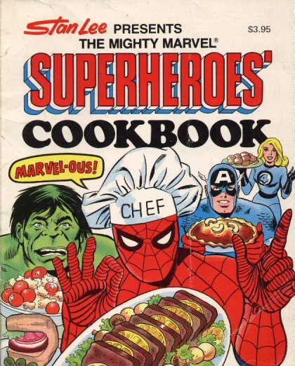 The Mighty Marvel Superheroes' Cookbook (1977) TPB. Cover by Joe Giella.