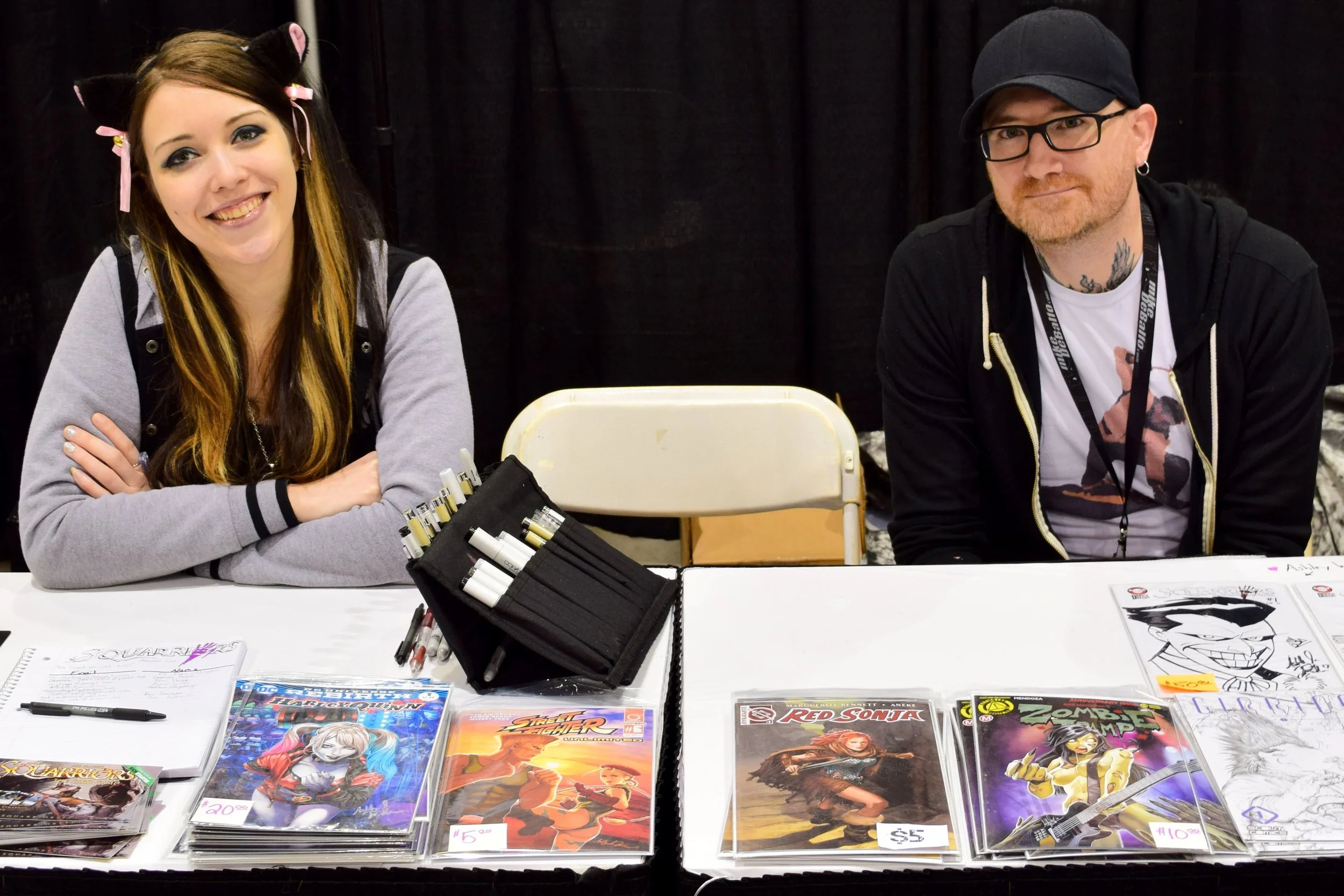 Ash Maczko & Ashley Witter at Phoenix Comic Con 2017.