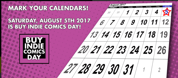 Buy Indie Comics Day 2017 banner.
