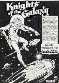 Carmine Infantino and Joe Giella original art for the Mystery In Space #1 story "Nine Worlds To Conquer".