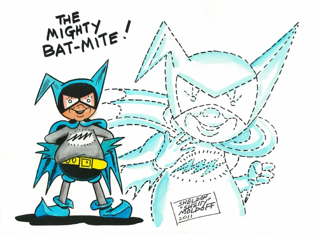 Bat-Mite commission from 2011 done by Sheldon Moldoff.