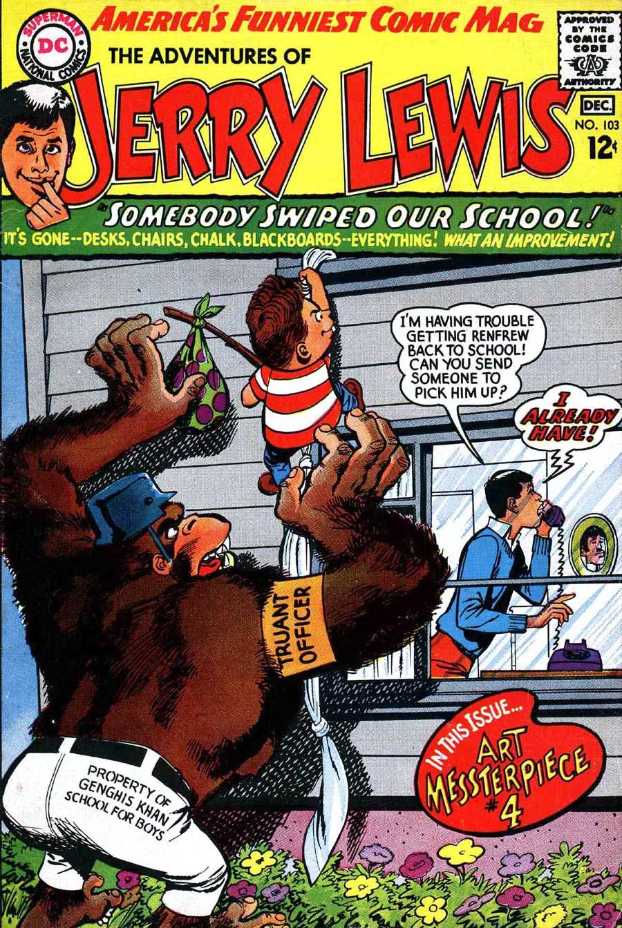 The Adventures of Jerry Lewis (1957) #103. Cover by Neal Adams.