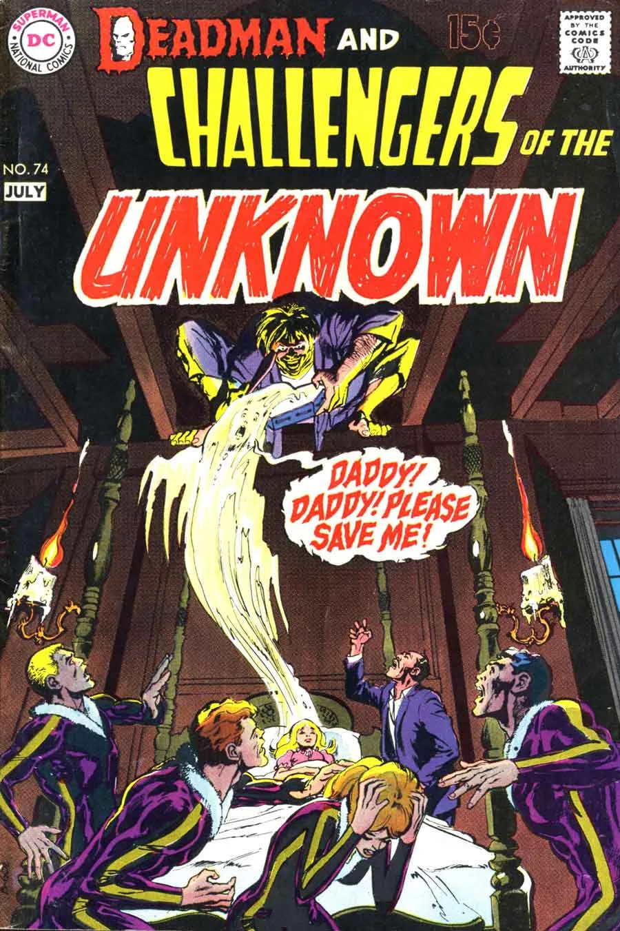 Challengers of the Unknown (1958) #74. Cover by Neal Adams.