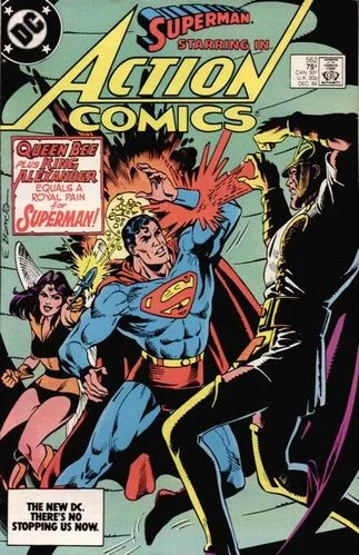 Action Comics #562, written by Bob Rozakis.