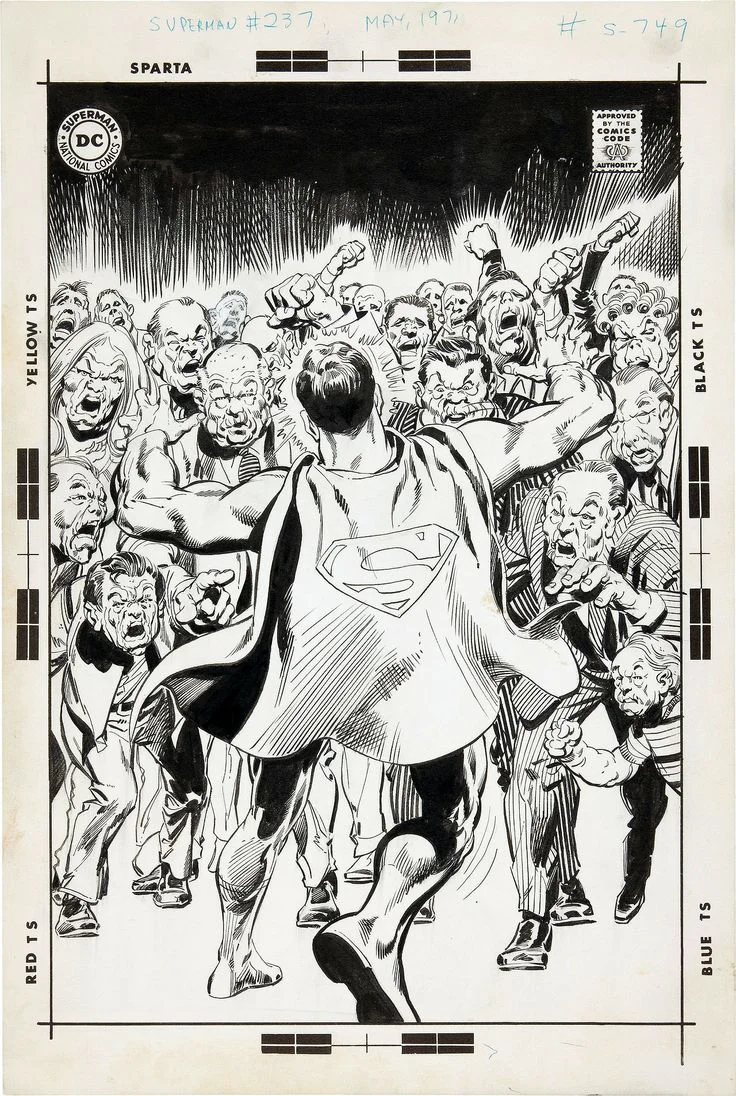Superman #237 original cover art by Neal Adams & Dick Giordano.