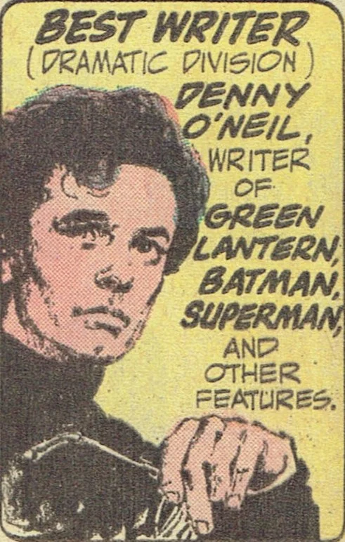 In-house ad from DC announcing the winners from the Academy of Comic Book Arts awards.