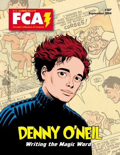 Fawcett Collectors of America #187, featuring Denny O'Neil (as drawn by Mark Lewis.