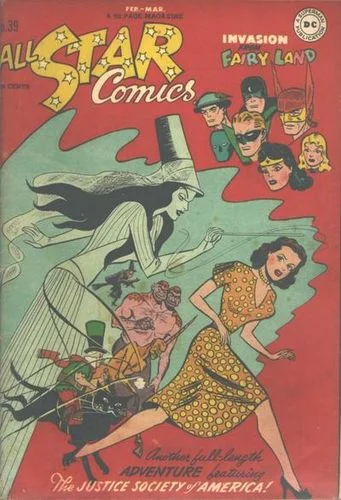 All-Star Comics (1940) #33, cover by Irwin Hasen.