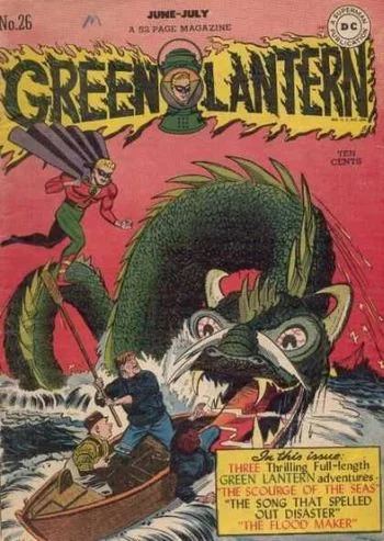 Green Lantern (1941) #26, cover by Irwin Hasen.