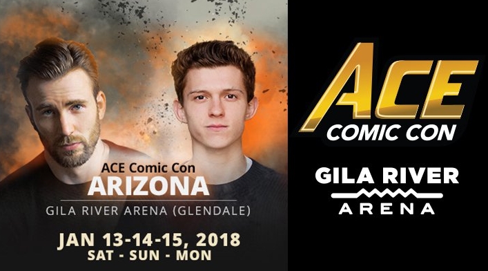 A banner ad for Ace Comic Con Arizona.