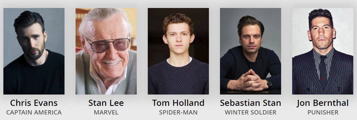 The Marvel theme of this convention was reflected in the celebrity guests.