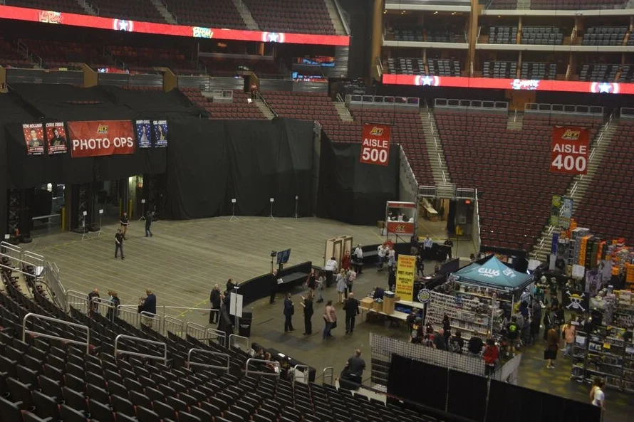 The photo ops section was in a seperate area.