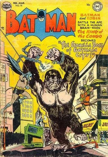 Batman (1940) #75, cover by Lew Sayre Schwartz.