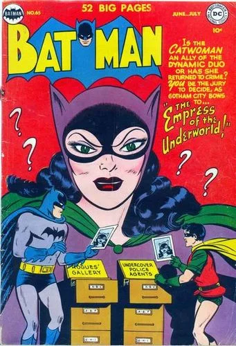 Batman (1940) #65, cover by Lew Sayre Schwartz.