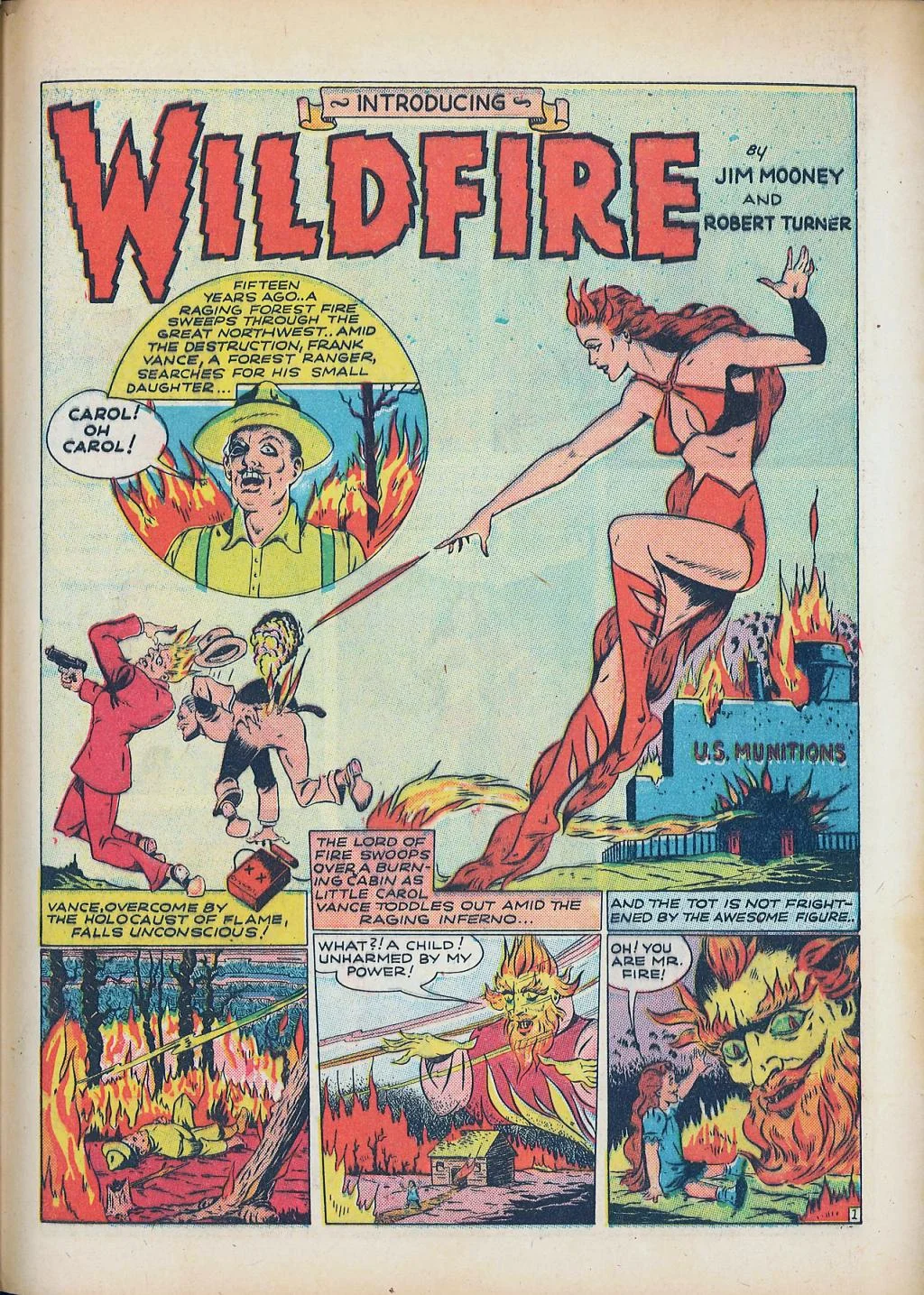 A page from Wildfire by Jim Mooney and Robert Turner.