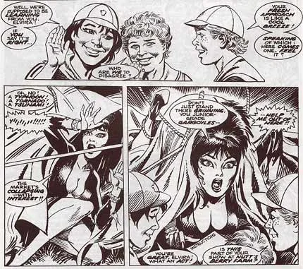 Elvira (1993) #14 interior by Jim Mooney.
