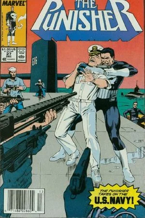The Punisher (1987) #27, cover by Russ Heath.