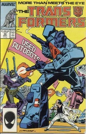 Transformers (1984) #32, cover by Frank Springer.