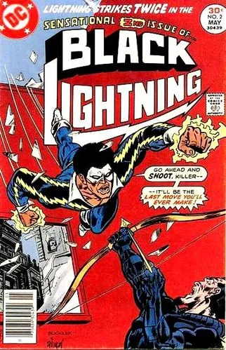 Black Lightning (1972) #2. Pencils by Rich Buckler, inks by Frank Springer.