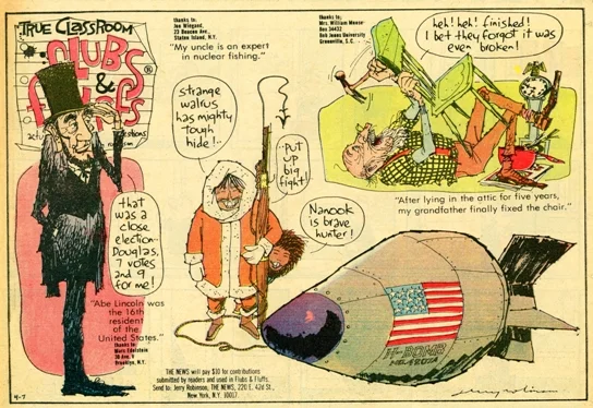 True Classroom Flubs & Fluffs by Jerry Robinson.