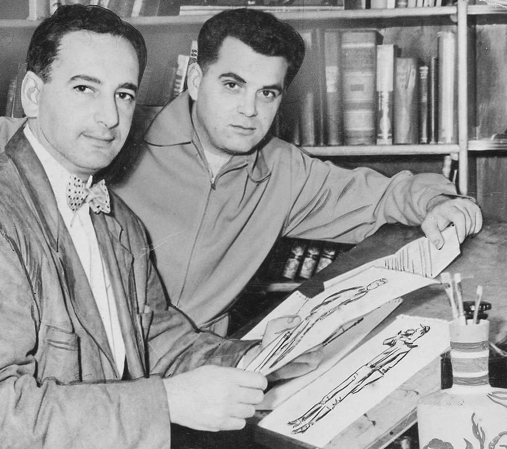 Joe Simon with his career partner, Jack Kirby.