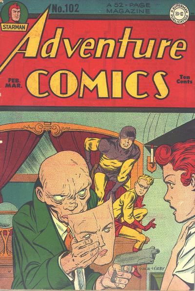 Adventure Comics (1938) #102, cover penciled by Jack Kirby & inked by Joe Simon.