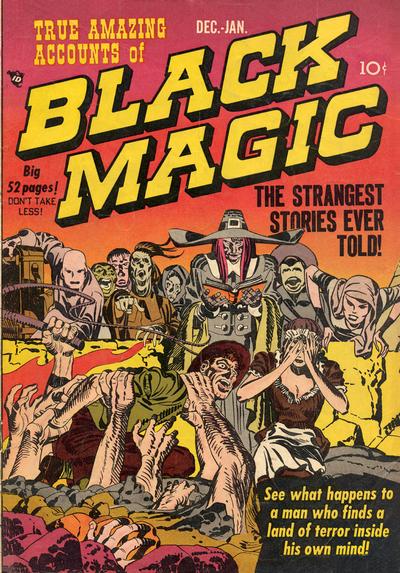 Black Magic (1950) #1, cover penciled by Jack Kirby & inked by Joe Simon.