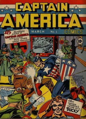 Captain America Comics (1941) #1, cover by Joe Simon & Jack Kirby.