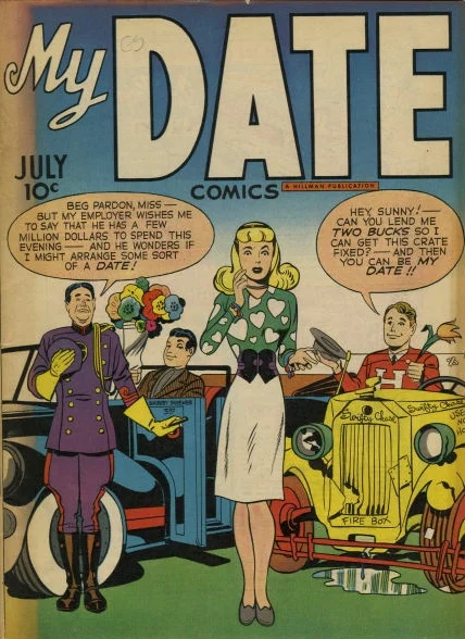 My Date (1947) #1, cover penciled by Jack Kirby & inked by Joe Simon.