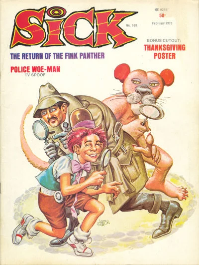 Sick (1974) #108, cover by Joe Simon.