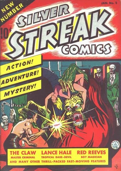 Silver Streak Comics (1939) #2, cover by Joe Simon.