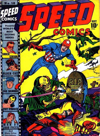 Speed Comics (1941) #17, cover by Joe Simon.